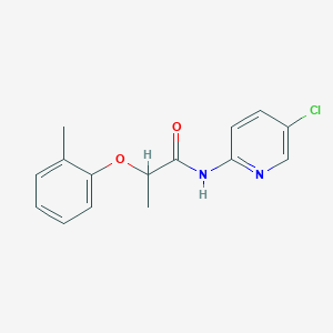 N-(5-chloro-2-pyridinyl)-2-(2-methylphenoxy)propanamide