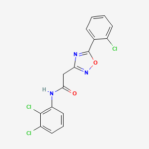 molecular formula C16H10Cl3N3O2 B5013103 2-[5-(2-chlorophenyl)-1,2,4-oxadiazol-3-yl]-N-(2,3-dichlorophenyl)acetamide 