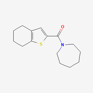 molecular formula C15H21NOS B5013116 1-(4,5,6,7-tetrahydro-1-benzothien-2-ylcarbonyl)azepane 