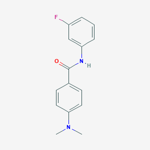 molecular formula C15H15FN2O B501312 4-(dimethylamino)-N-(3-fluorophenyl)benzamide 