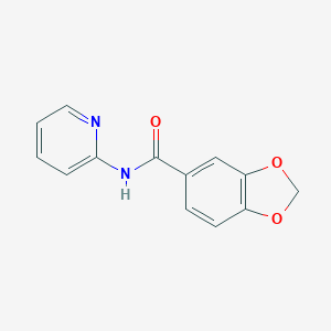 molecular formula C13H10N2O3 B501313 N-(2-Pyridinyl)-1,3-benzodioxole-5-carboxamide 