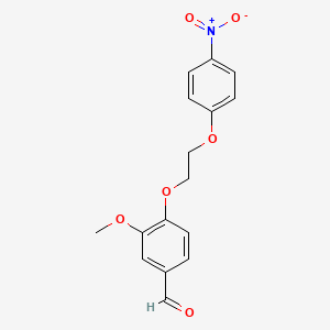 3-methoxy-4-[2-(4-nitrophenoxy)ethoxy]benzaldehyde