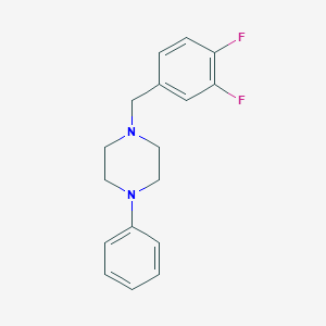 molecular formula C17H18F2N2 B5013160 1-(3,4-difluorobenzyl)-4-phenylpiperazine 