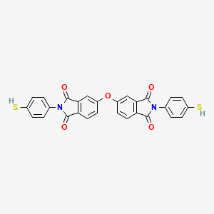 molecular formula C28H16N2O5S2 B5013173 5,5'-oxybis[2-(4-mercaptophenyl)-1H-isoindole-1,3(2H)-dione] 