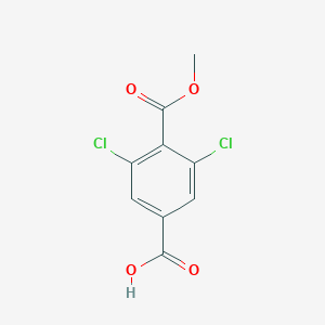 molecular formula C9H6Cl2O4 B050132 3,5-二氯-4-(甲氧羰基)苯甲酸 CAS No. 264272-64-2