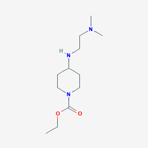 molecular formula C12H25N3O2 B5013200 ethyl 4-{[2-(dimethylamino)ethyl]amino}-1-piperidinecarboxylate 