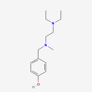 molecular formula C14H24N2O B5013221 4-{[[2-(diethylamino)ethyl](methyl)amino]methyl}phenol 