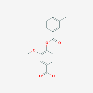 2-Methoxy-4-(methoxycarbonyl)phenyl 3,4-dimethylbenzoate