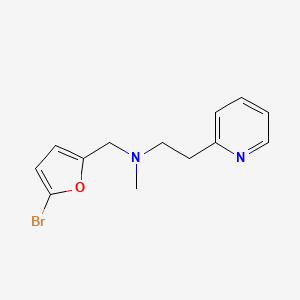 N-[(5-bromofuran-2-yl)methyl]-N-methyl-2-pyridin-2-ylethanamine