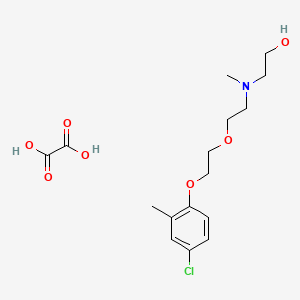 2-[2-[2-(4-Chloro-2-methylphenoxy)ethoxy]ethyl-methylamino]ethanol;oxalic acid