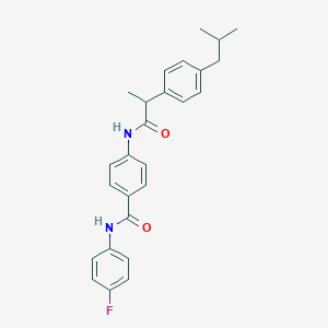 N-(4-fluorophenyl)-4-{[2-(4-isobutylphenyl)propanoyl]amino}benzamide