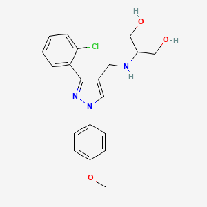 2-({[3-(2-chlorophenyl)-1-(4-methoxyphenyl)-1H-pyrazol-4-yl]methyl}amino)-1,3-propanediol