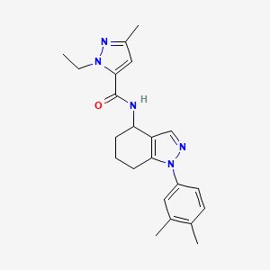 N-[1-(3,4-dimethylphenyl)-4,5,6,7-tetrahydro-1H-indazol-4-yl]-1-ethyl-3-methyl-1H-pyrazole-5-carboxamide