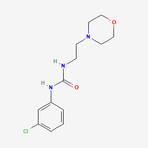 molecular formula C13H18ClN3O2 B5013267 N-(3-chlorophenyl)-N'-[2-(4-morpholinyl)ethyl]urea 