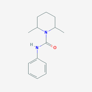 molecular formula C14H20N2O B5013284 2,6-dimethyl-N-phenyl-1-piperidinecarboxamide 