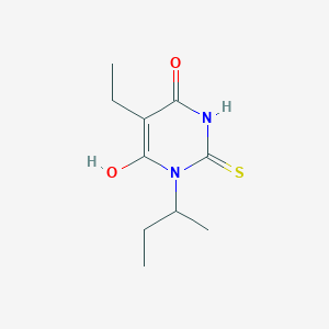 molecular formula C10H16N2O2S B5013332 1-Butan-2-yl-5-ethyl-6-hydroxy-2-sulfanylidenepyrimidin-4-one 