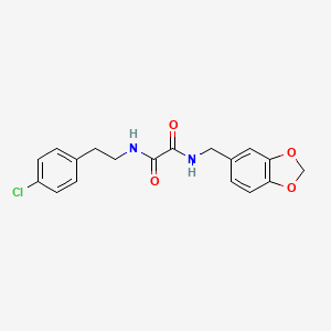 N-(1,3-benzodioxol-5-ylmethyl)-N'-[2-(4-chlorophenyl)ethyl]ethanediamide