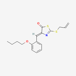 2-(allylthio)-4-(2-butoxybenzylidene)-1,3-thiazol-5(4H)-one