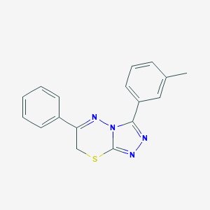 molecular formula C17H14N4S B501338 3-(3-methylphenyl)-6-phenyl-7H-[1,2,4]triazolo[3,4-b][1,3,4]thiadiazine CAS No. 577763-02-1