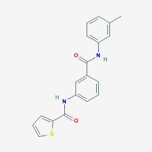 molecular formula C19H16N2O2S B501339 N-[3-(3-toluidinocarbonyl)phenyl]-2-thiophenecarboxamide CAS No. 944770-08-5