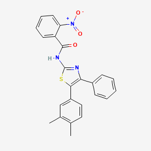 N-[5-(3,4-dimethylphenyl)-4-phenyl-1,3-thiazol-2-yl]-2-nitrobenzamide