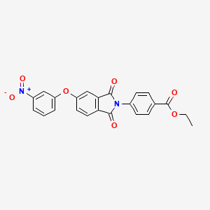 ethyl 4-[5-(3-nitrophenoxy)-1,3-dioxo-1,3-dihydro-2H-isoindol-2-yl]benzoate