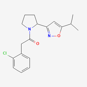 3-{1-[(2-chlorophenyl)acetyl]-2-pyrrolidinyl}-5-isopropylisoxazole