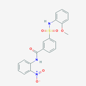 3-{[(2-methoxyphenyl)amino]sulfonyl}-N-(2-nitrophenyl)benzamide