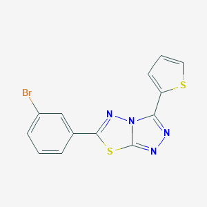 6-(3-Bromophenyl)-3-(2-thienyl)[1,2,4]triazolo[3,4-b][1,3,4]thiadiazole