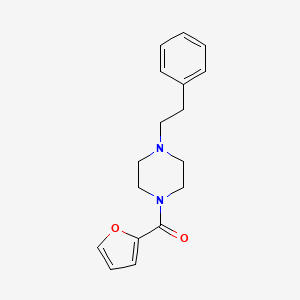 molecular formula C17H20N2O2 B5013537 2-FURYL(4-PHENETHYLPIPERAZINO)METHANONE 