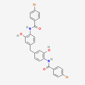 molecular formula C27H20Br2N2O4 B5013559 N,N'-[methylenebis(2-hydroxy-4,1-phenylene)]bis(4-bromobenzamide) 