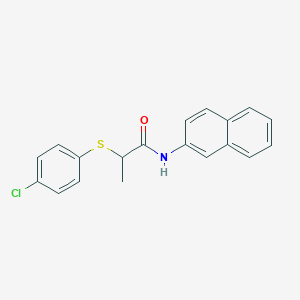 2-[(4-chlorophenyl)thio]-N-2-naphthylpropanamide