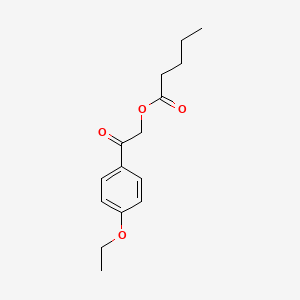 [2-(4-ethoxyphenyl)-2-oxoethyl] pentanoate