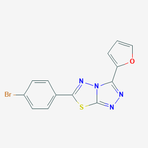 6-(4-Bromophenyl)-3-(2-furyl)[1,2,4]triazolo[3,4-b][1,3,4]thiadiazole