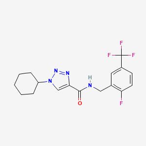 1-cyclohexyl-N-[2-fluoro-5-(trifluoromethyl)benzyl]-1H-1,2,3-triazole-4-carboxamide