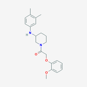 N-(3,4-dimethylphenyl)-1-[(2-methoxyphenoxy)acetyl]-3-piperidinamine