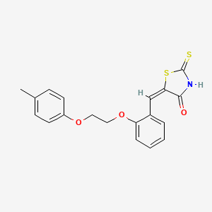 molecular formula C19H17NO3S2 B5013658 (5E)-5-{2-[2-(4-methylphenoxy)ethoxy]benzylidene}-2-thioxo-1,3-thiazolidin-4-one CAS No. 6515-76-0