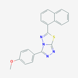 3-(4-Methoxyphenyl)-6-(naphthalen-1-yl)[1,2,4]triazolo[3,4-b][1,3,4]thiadiazole