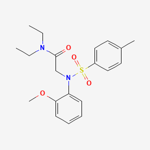 N,N-diethyl-2-(2-methoxy-N-(4-methylphenyl)sulfonylanilino)acetamide