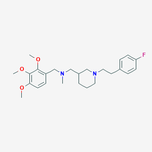 molecular formula C25H35FN2O3 B5013744 ({1-[2-(4-fluorophenyl)ethyl]-3-piperidinyl}methyl)methyl(2,3,4-trimethoxybenzyl)amine 