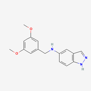 molecular formula C16H17N3O2 B5013752 N-(3,5-dimethoxybenzyl)-1H-indazol-5-amine 