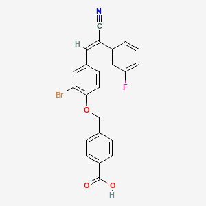 4-({2-bromo-4-[2-cyano-2-(3-fluorophenyl)vinyl]phenoxy}methyl)benzoic acid