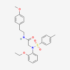 N~2~-(2-ethoxyphenyl)-N~1~-[2-(4-methoxyphenyl)ethyl]-N~2~-[(4-methylphenyl)sulfonyl]glycinamide