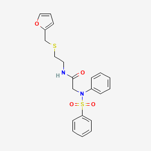 N~1~-{2-[(2-furylmethyl)thio]ethyl}-N~2~-phenyl-N~2~-(phenylsulfonyl)glycinamide