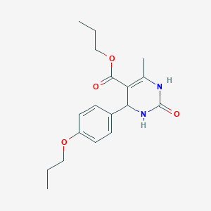 propyl 6-methyl-2-oxo-4-(4-propoxyphenyl)-1,2,3,4-tetrahydro-5-pyrimidinecarboxylate