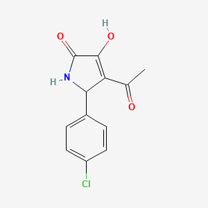 4-acetyl-5-(4-chlorophenyl)-3-hydroxy-1,5-dihydro-2H-pyrrol-2-one