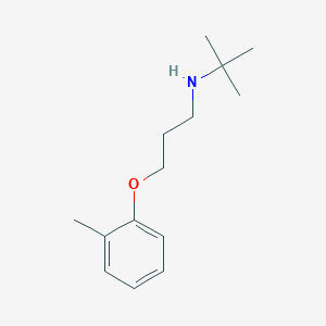 molecular formula C14H23NO B5013805 2-methyl-N-[3-(2-methylphenoxy)propyl]propan-2-amine 