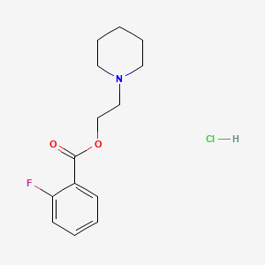 2-(1-piperidinyl)ethyl 2-fluorobenzoate hydrochloride