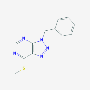 molecular formula C12H11N5S B501382 3-benzyl-7-(methylsulfanyl)-3H-[1,2,3]triazolo[4,5-d]pyrimidine 
