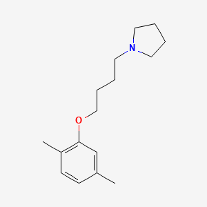 molecular formula C16H25NO B5013827 1-[4-(2,5-dimethylphenoxy)butyl]pyrrolidine 